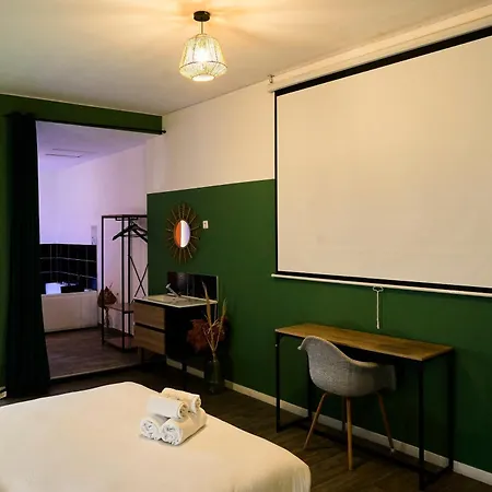 Ng Prestige - Lille I Roubaix Centre - 121 - Balneo - Kitchenette - Terrasse - Wifi - Netflix Apartment Exterior photo