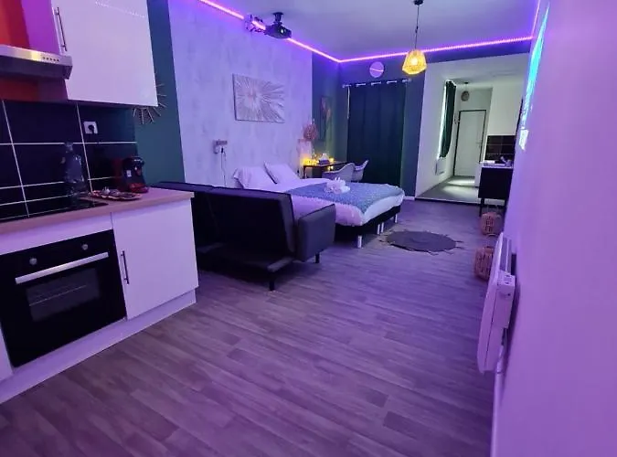 Ng Prestige - Lille I Roubaix Centre - 121 - Balneo - Kitchenette - Terrasse - Wifi - Netflix
